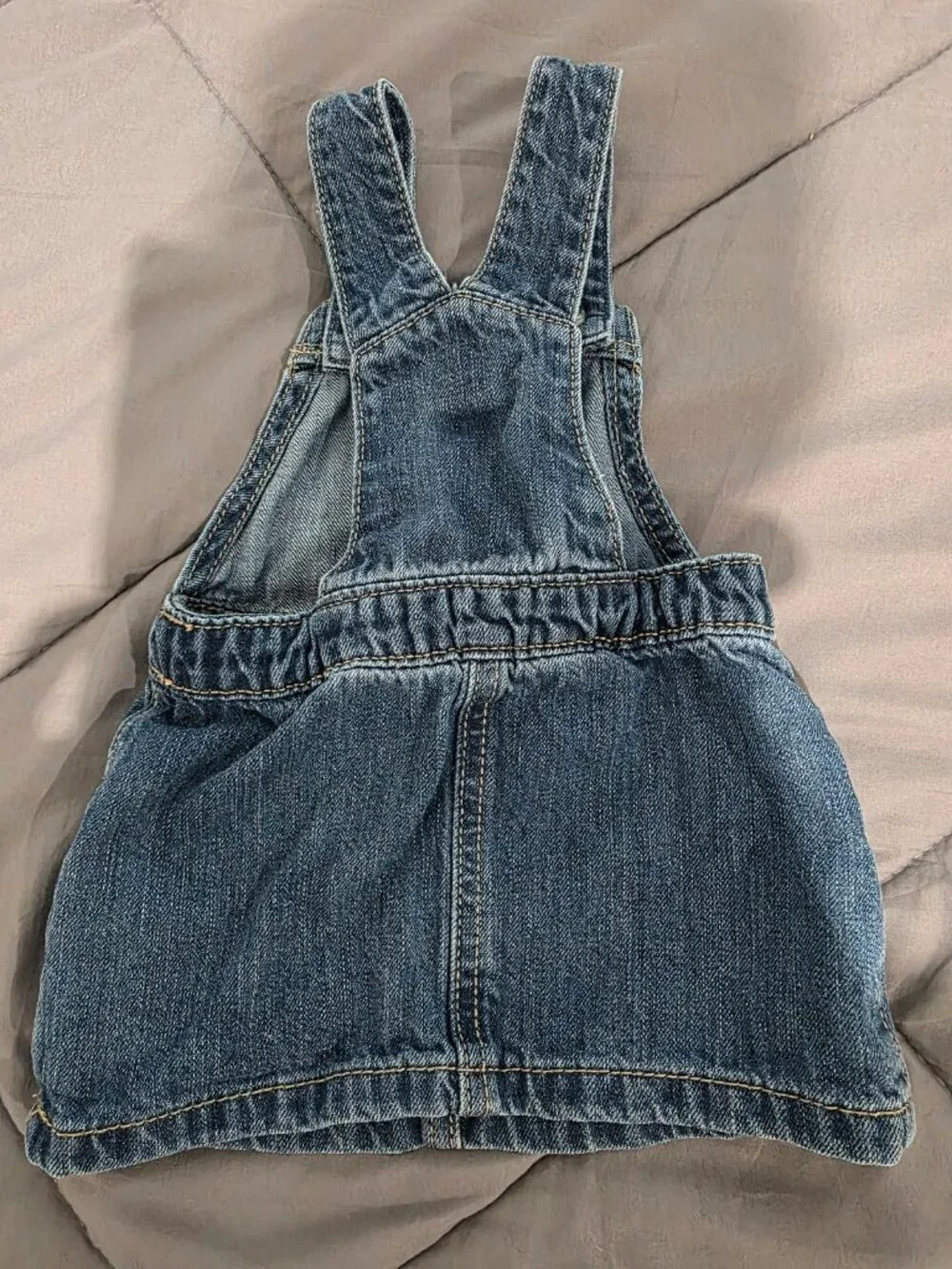 Baby Overalls Dress 3-6 months Old Navy Denim the cutest!